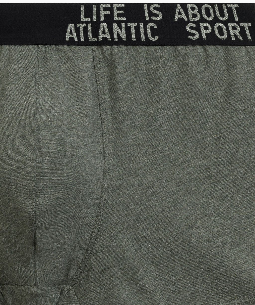 ATLANTIC 3MH-226 Трусы шорты Melange - набор 3 шт. зеленый меланж + винный меланж + голубой меланж фото 4