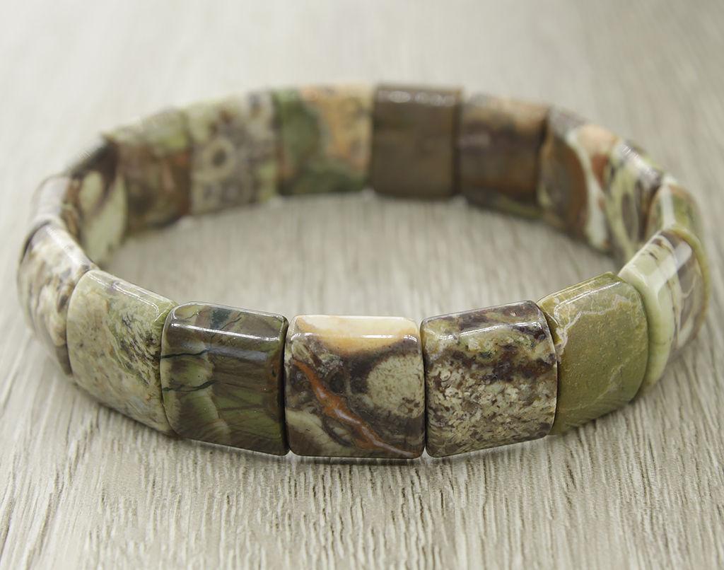 Браслет Ириска яшма пейзажная (Урал) - Agat77 фото 4