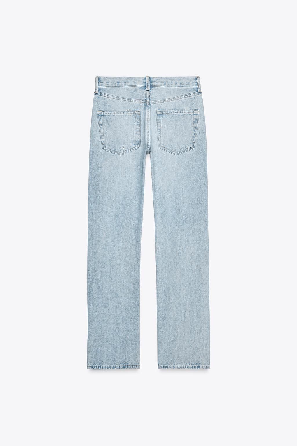ZW COLLECTION STRAIGHT MID-WAIST JEANS - Zara фото 7