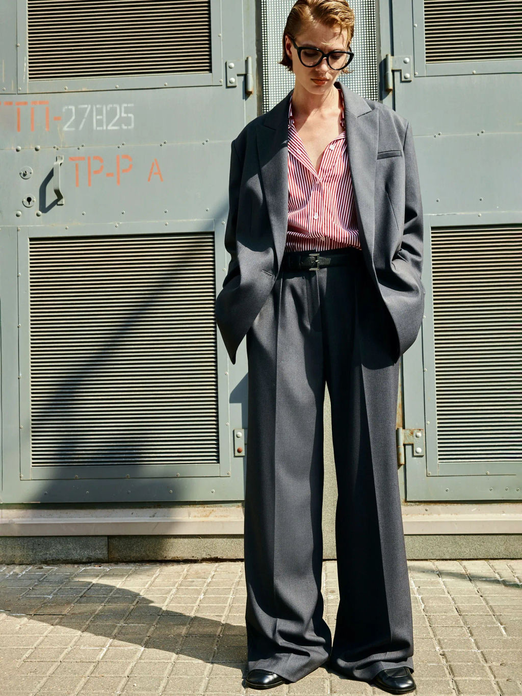 Рубашка в полоску - Emka фото 4