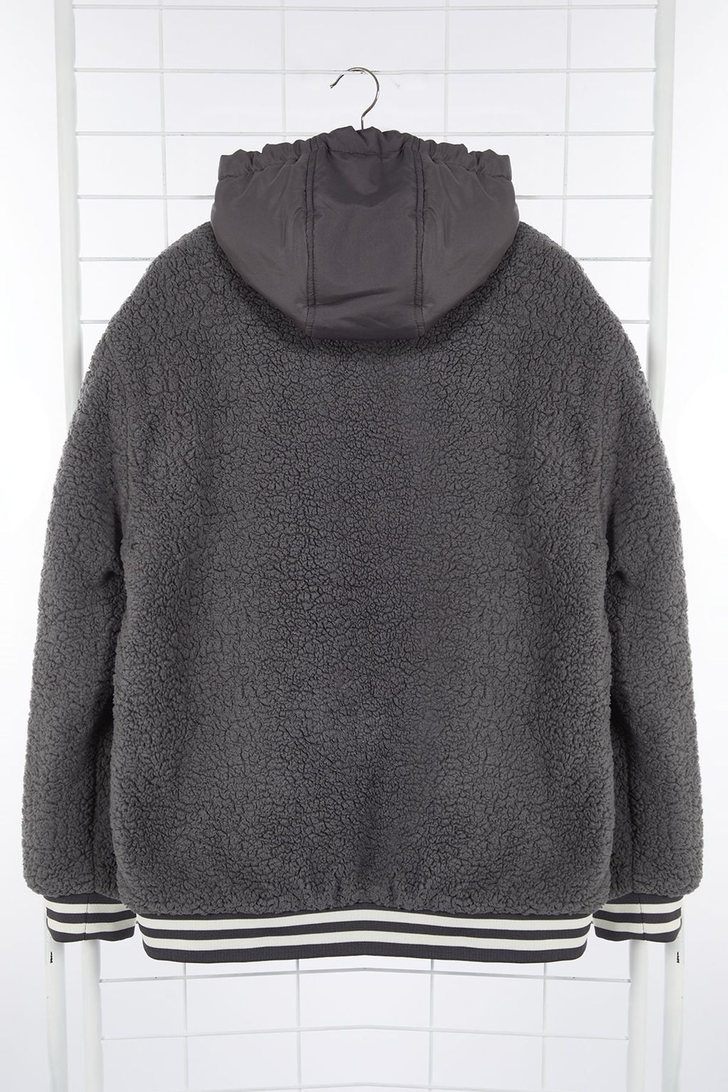 TRENDYOL MAN Ekru Unisex Relaxed Fit Lastik Detayl? Kapusonlu K?sl?k Mont TMNAW25MO00015 - Trendyolmilla фото 16