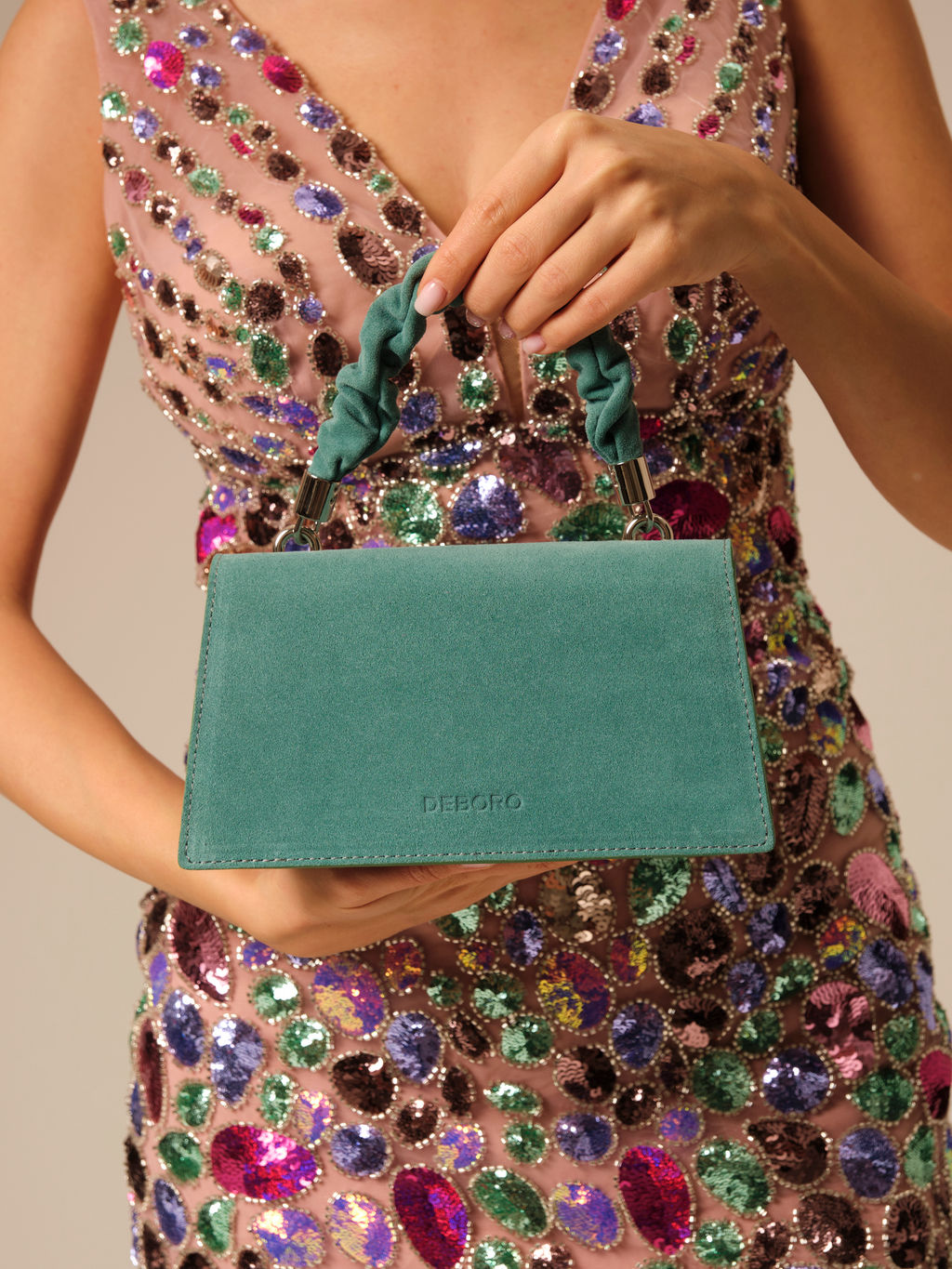 Сумка замшевая Deboro 30715 минт