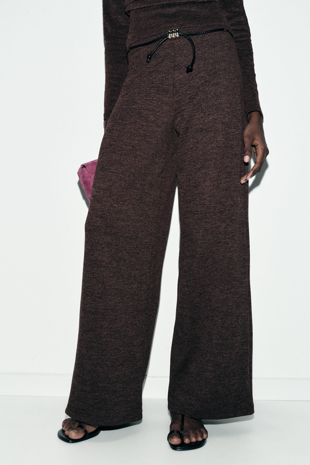 PIQU_ TROUSERS WITH BELT - Zara фото 2