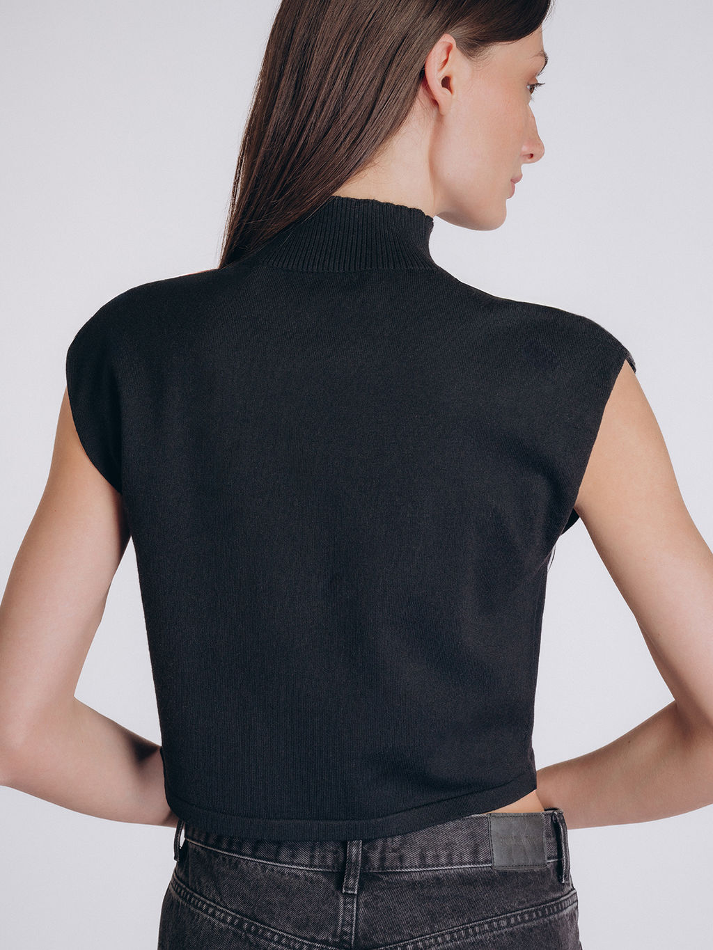 Женский джемпер без рукавов ( арт. 5221TBC) - Indefini фото 4