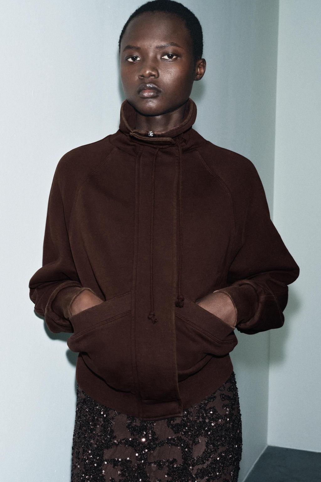 WASHED EFFECT FLEECE JACKET - Zara фото 7