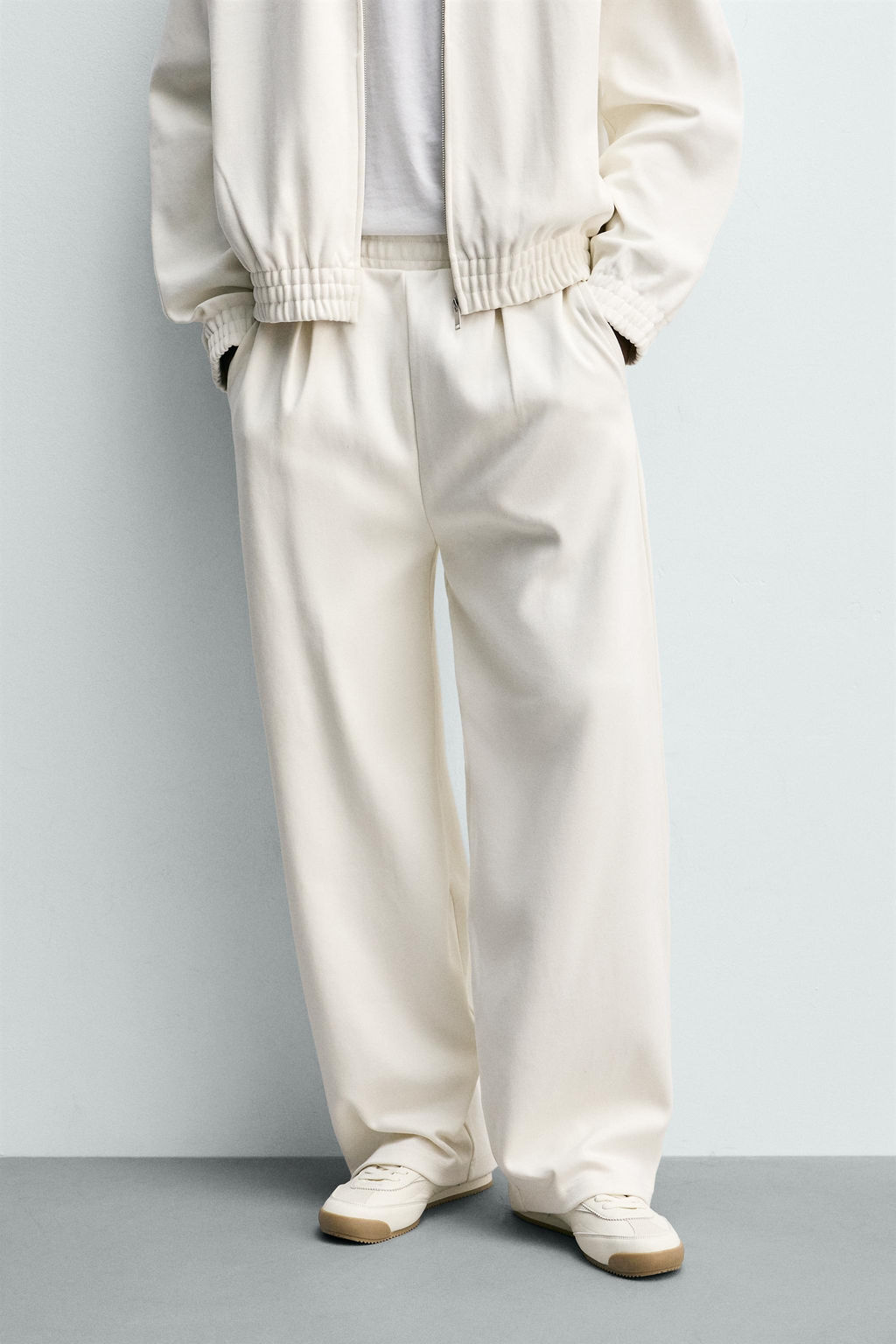 PANTAL?N JOGGER WIDE FIT PLIEGUES / Crudo - Zara фото 2