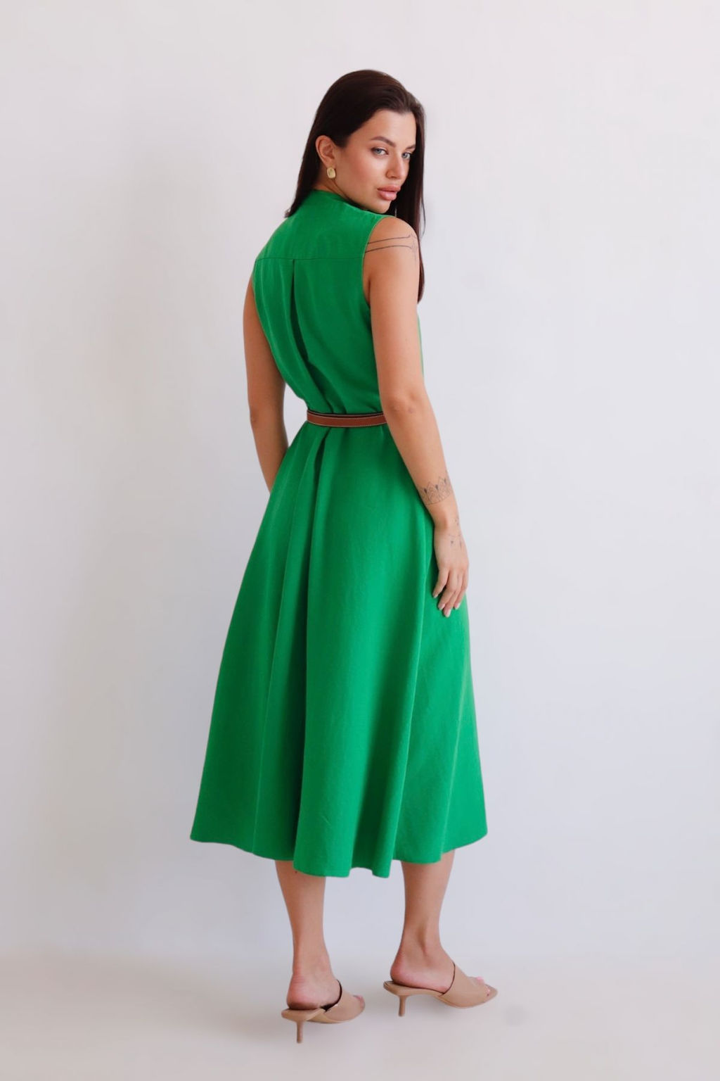 Платье, как из к/ф Красотка, зелёное - Martichelli фото 20