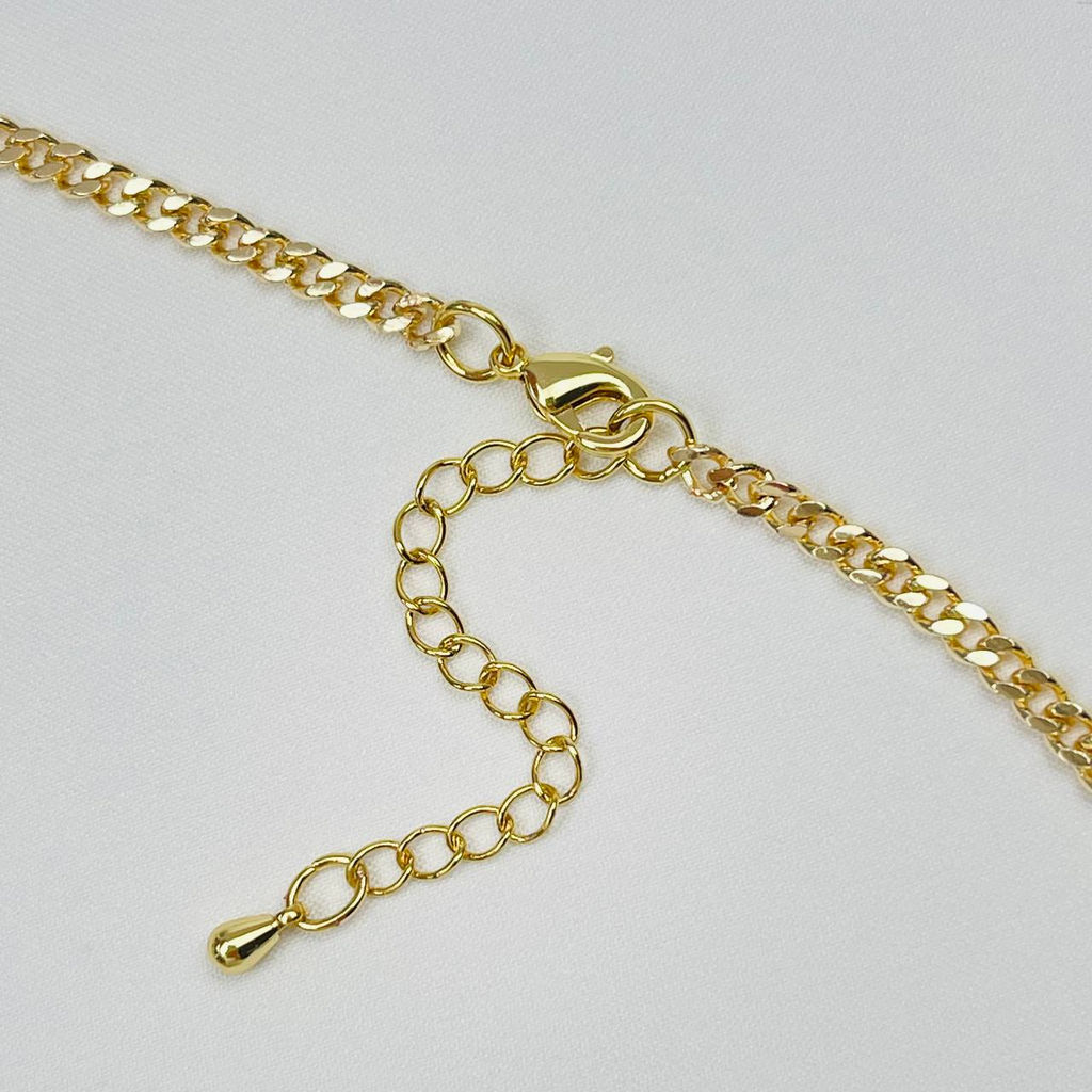 Колье на цепочке из Кианита,Лабрадора и Турмалина 42 см +