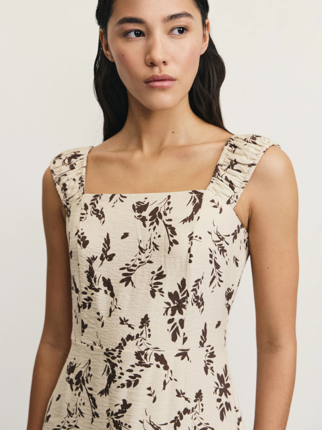 Сарафан из фактурной вискозы с принтом / Zarina  фото 6