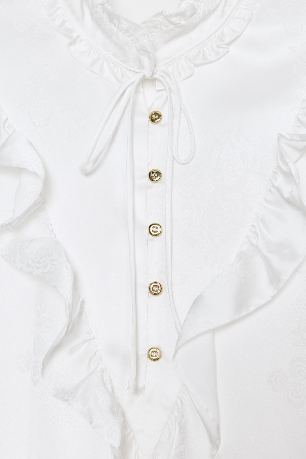 JACQUARD SATIN BLOUSE - Zara фото 9