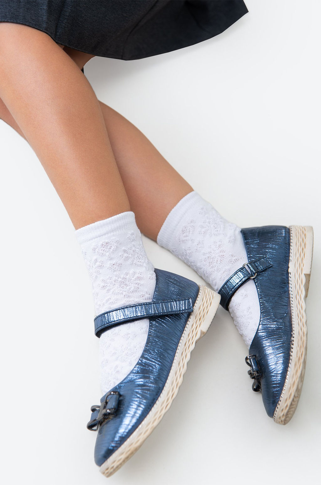 Цена за 2 шт. Ажурные носки для девочки Happy Fox  фото 3