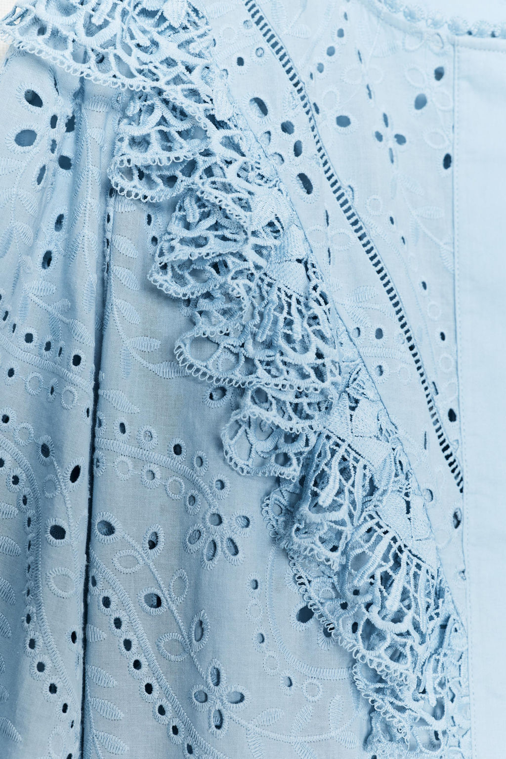 SHIRT WITH CUTWORK EMBROIDERY - Zara фото 9