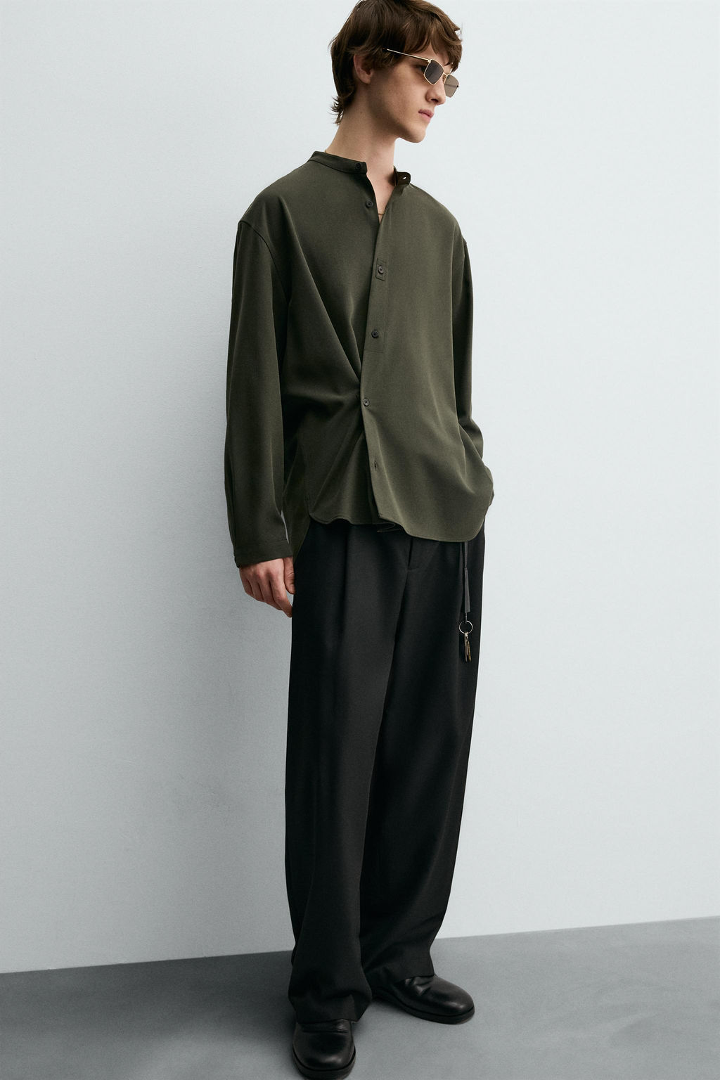 MULTI-POSITION FLOWING SHIRT - Zara фото 6