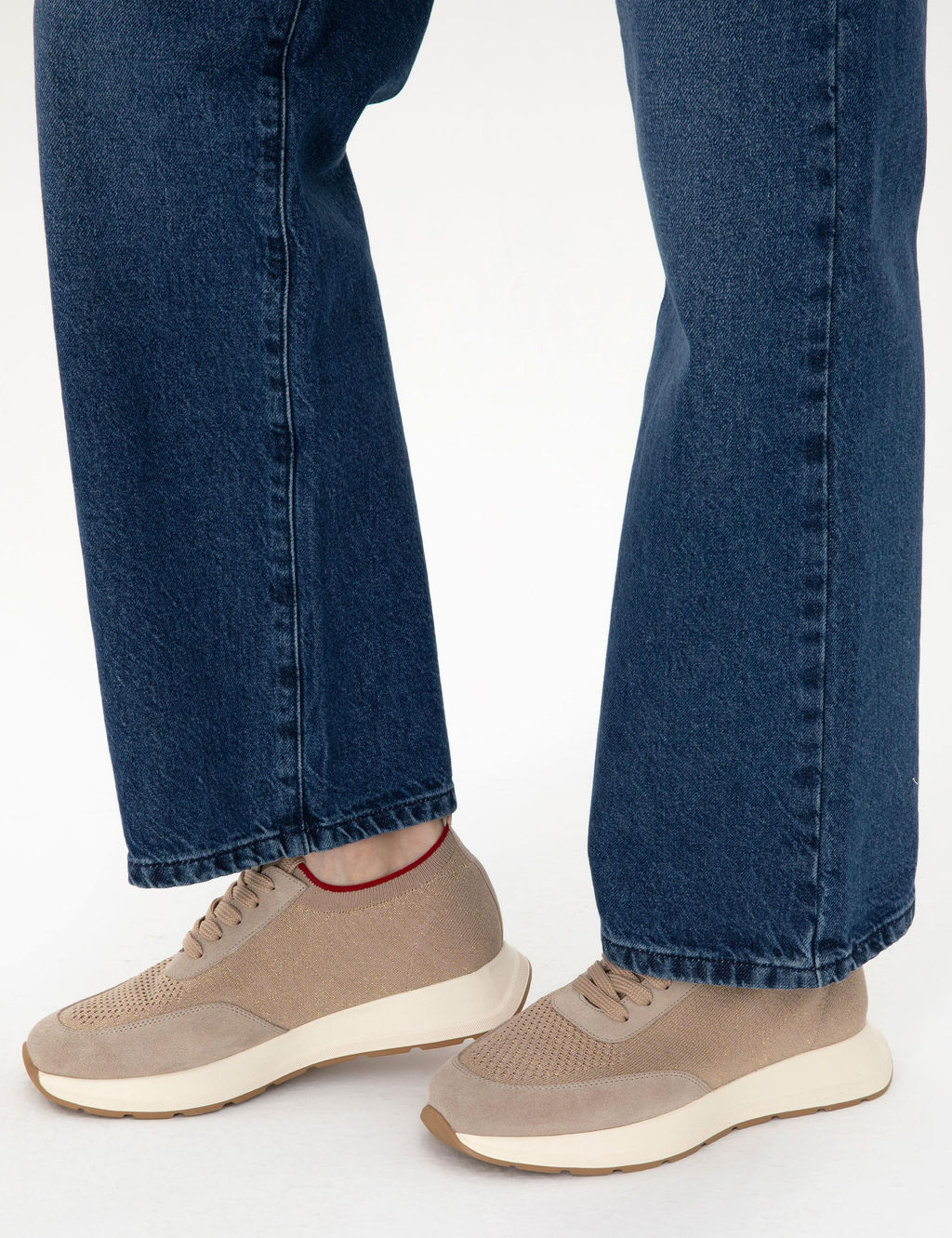 Bej Sneaker