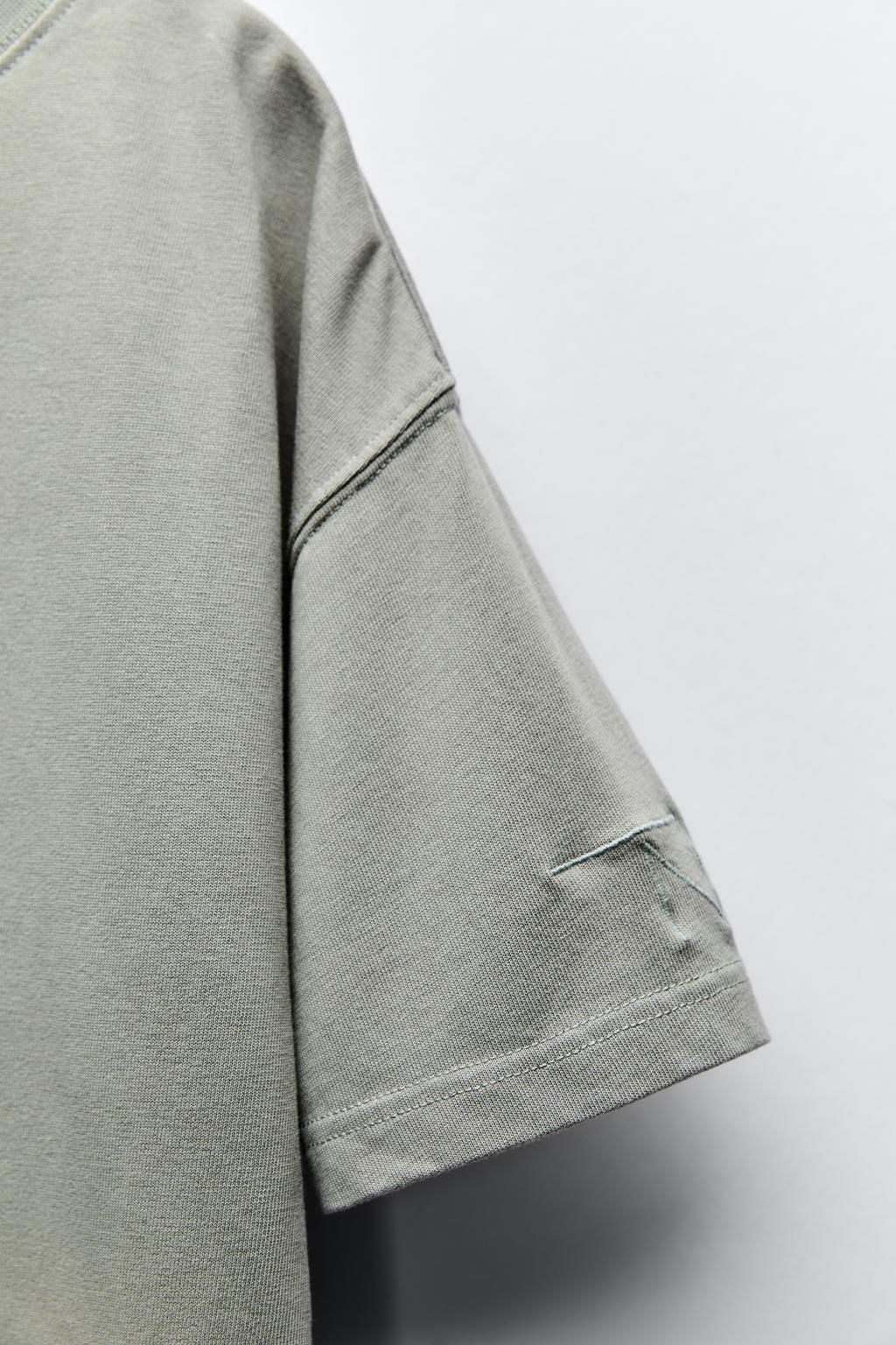 DEEP DYE SLOGAN T-SHIRT - Zara фото 4