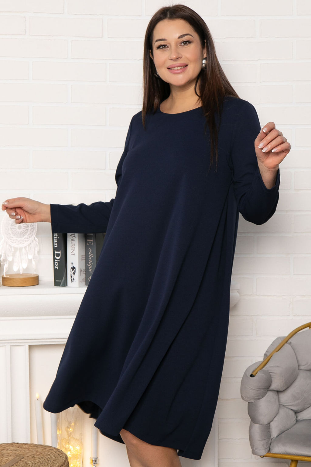 Платье Точка стиля (синее) П14832-16М - Lt collection фото 9