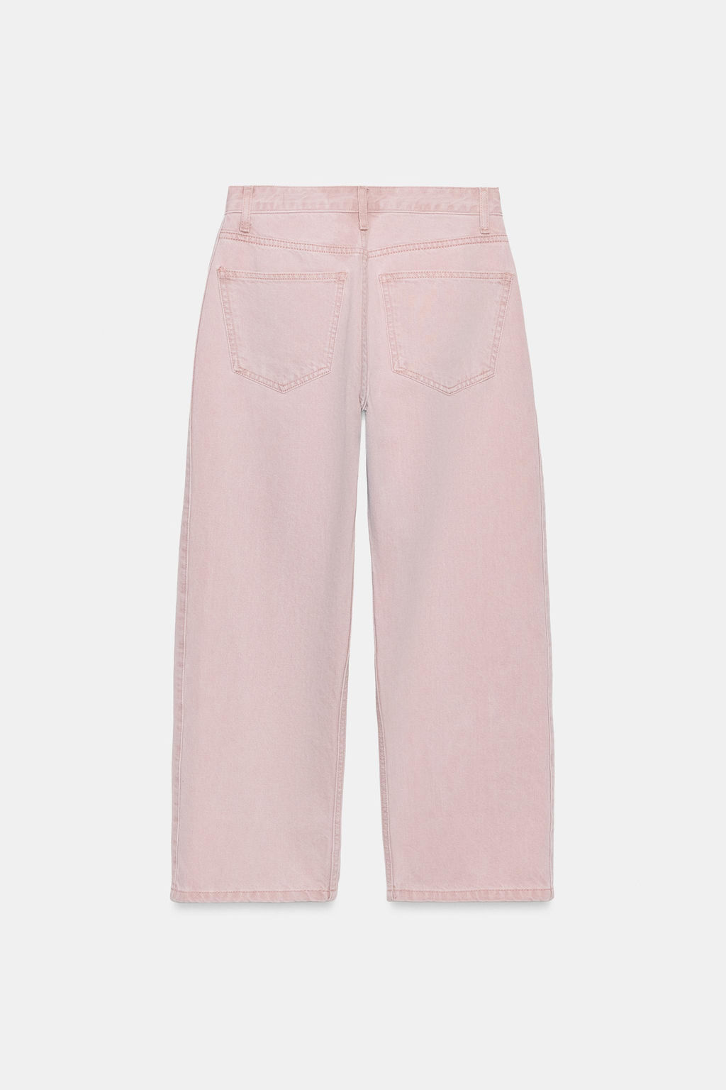 JEANS ZW COLLECTION ANKLE RELAXED TIRO MEDIO / Rosa - Zara фото 6