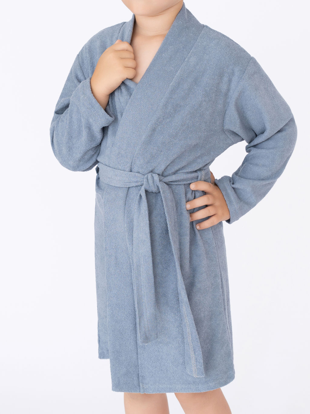 Халат детский серый