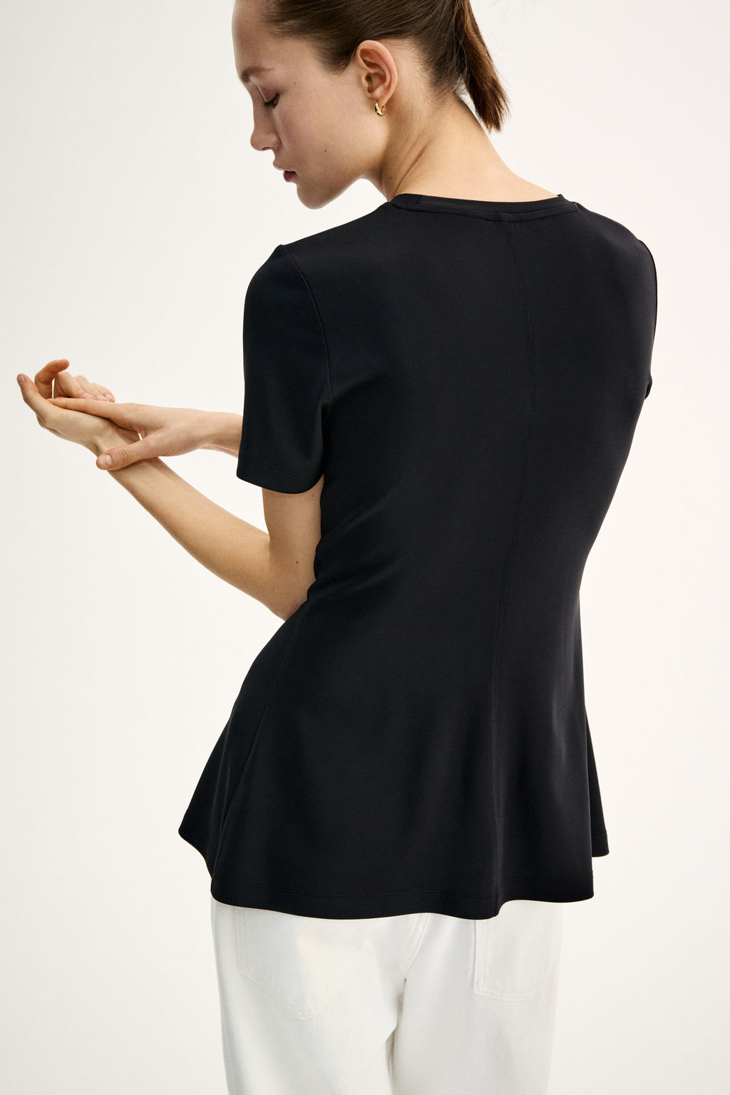 Top interlock con peplum - H&m фото 7