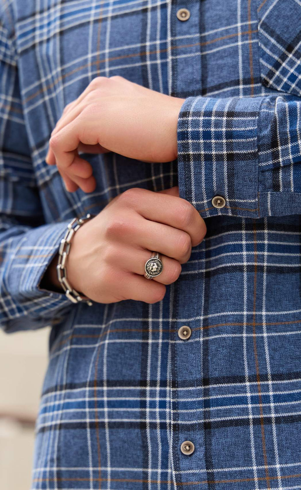 Рубашка F521-0460 grey - Fine joyce фото 5