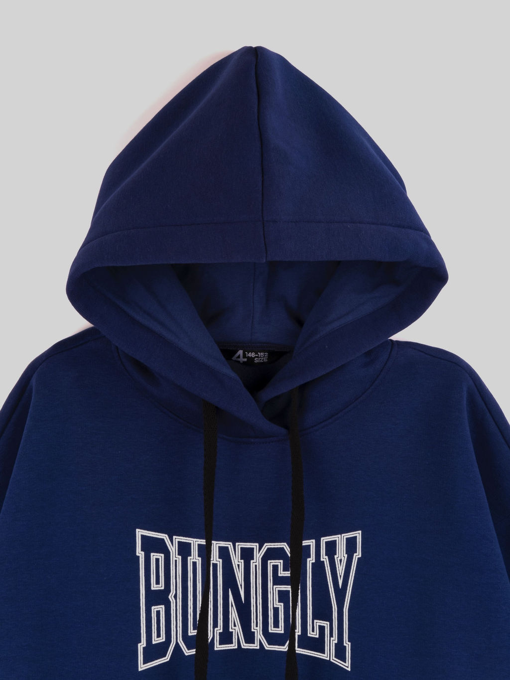 Худи оверсайз с печатью ШТОРМ утепленное - Bungly фото 4