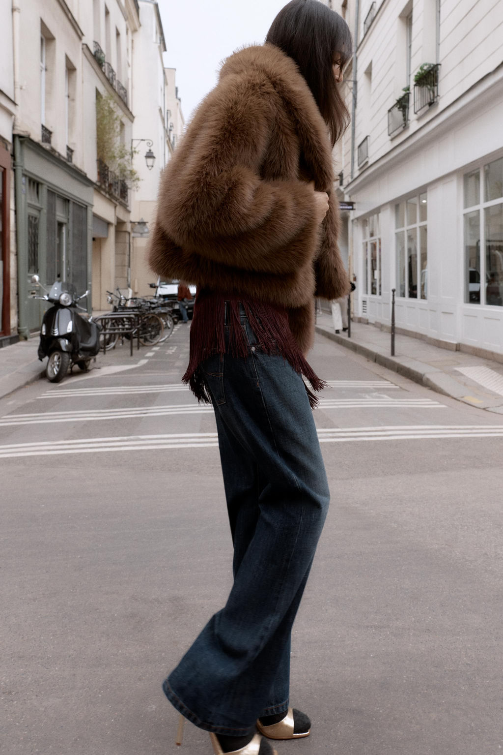 SHORT FAUX FUR COAT - Zara фото 18