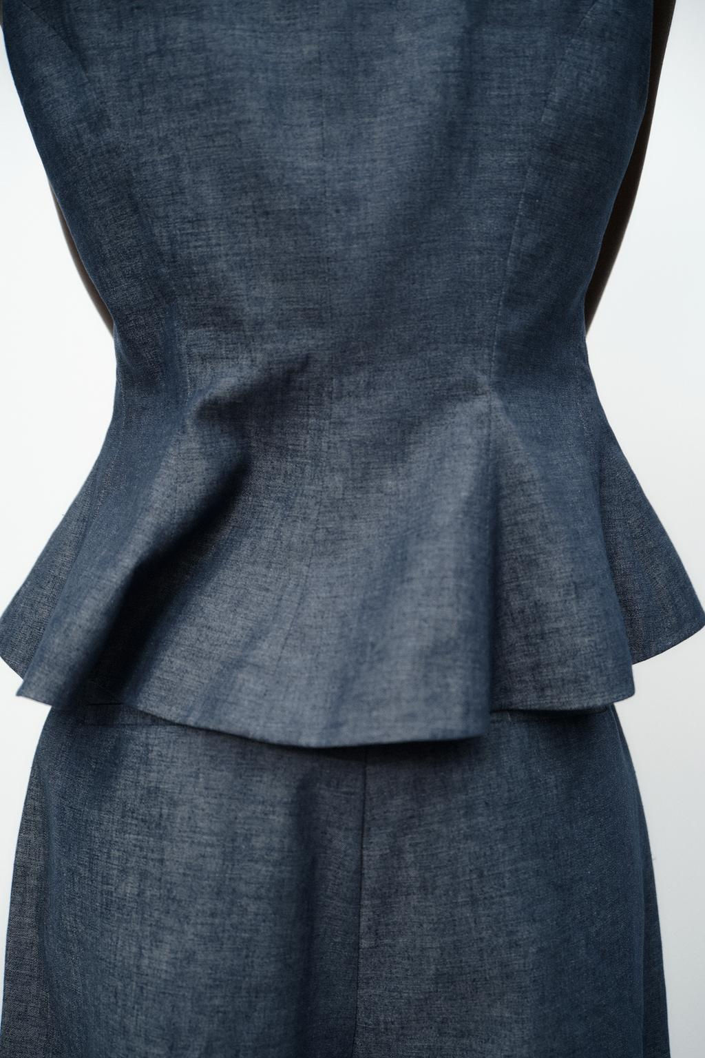 PEPLUM WAISTCOAT WITH LINEN - Zara фото 6