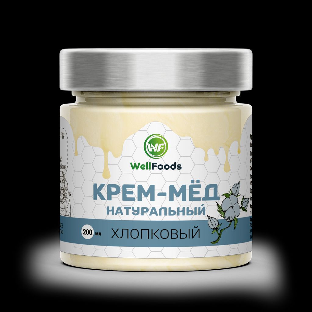 Крем-мёд хлопковый - Wellfoods фото 2