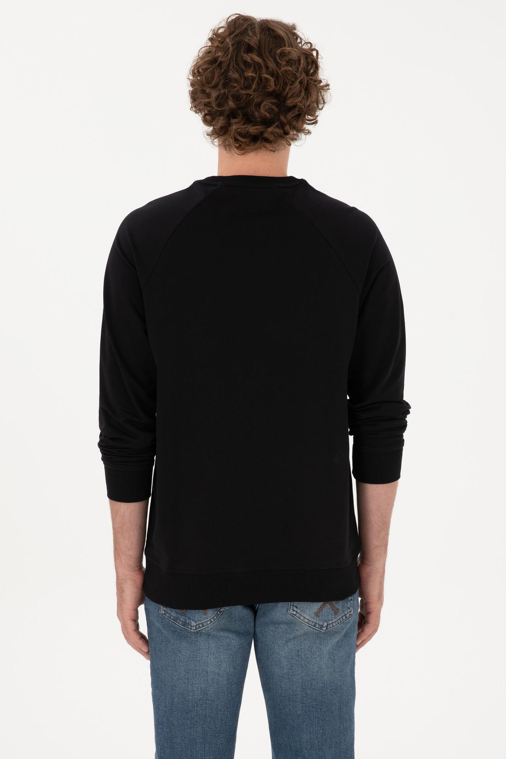 Erkek Siyah Basic Sweatshirt Sepette S_rpriz _ndirim - U.s. polo assn фото 5