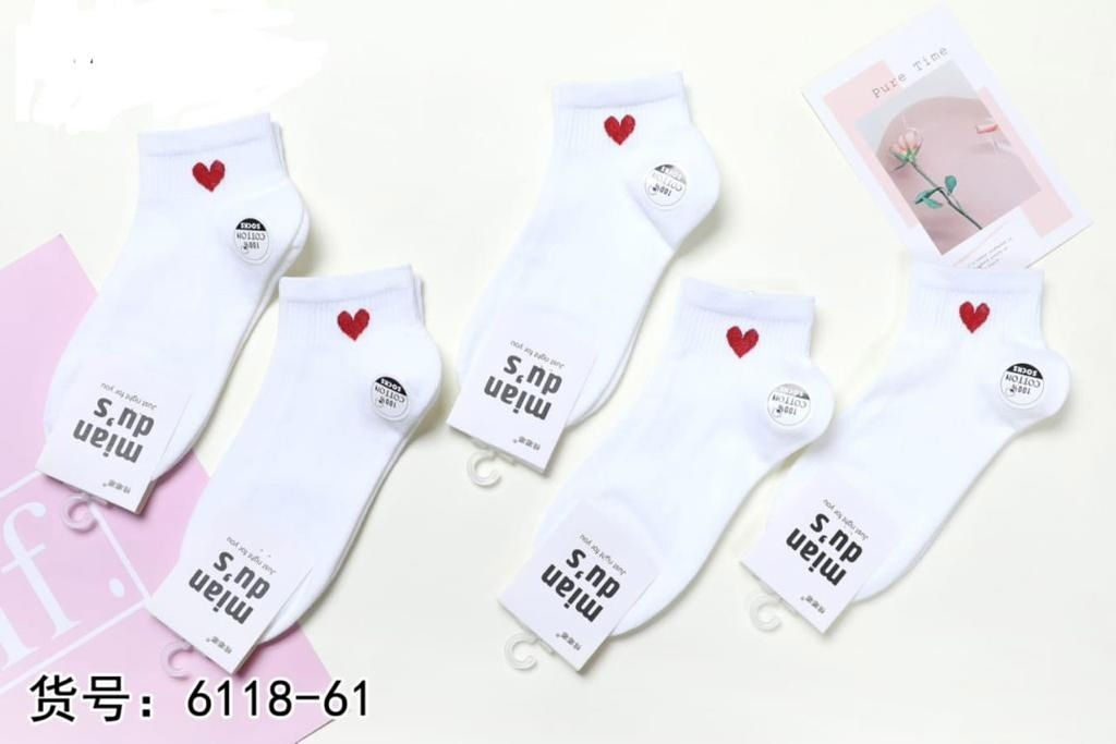 Носки короткие Mian dus Сердечко 10 шт. в уп (арт. 6118-61)