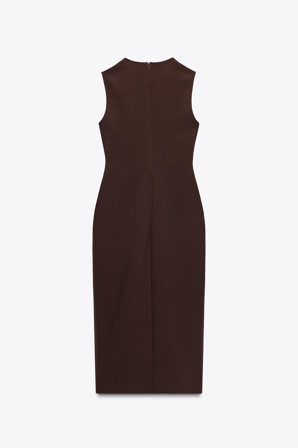 BELTED CREPE MIDI DRESS - Zara фото 16