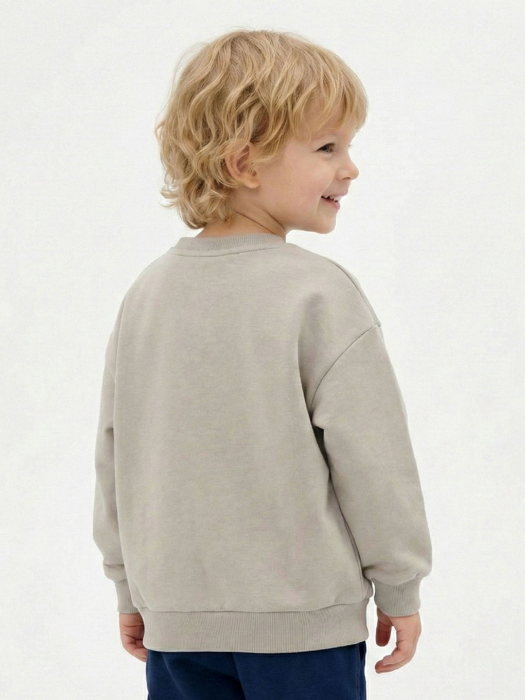 Свитшот для малышей 22-7115 серый - Mini maxi фото 4