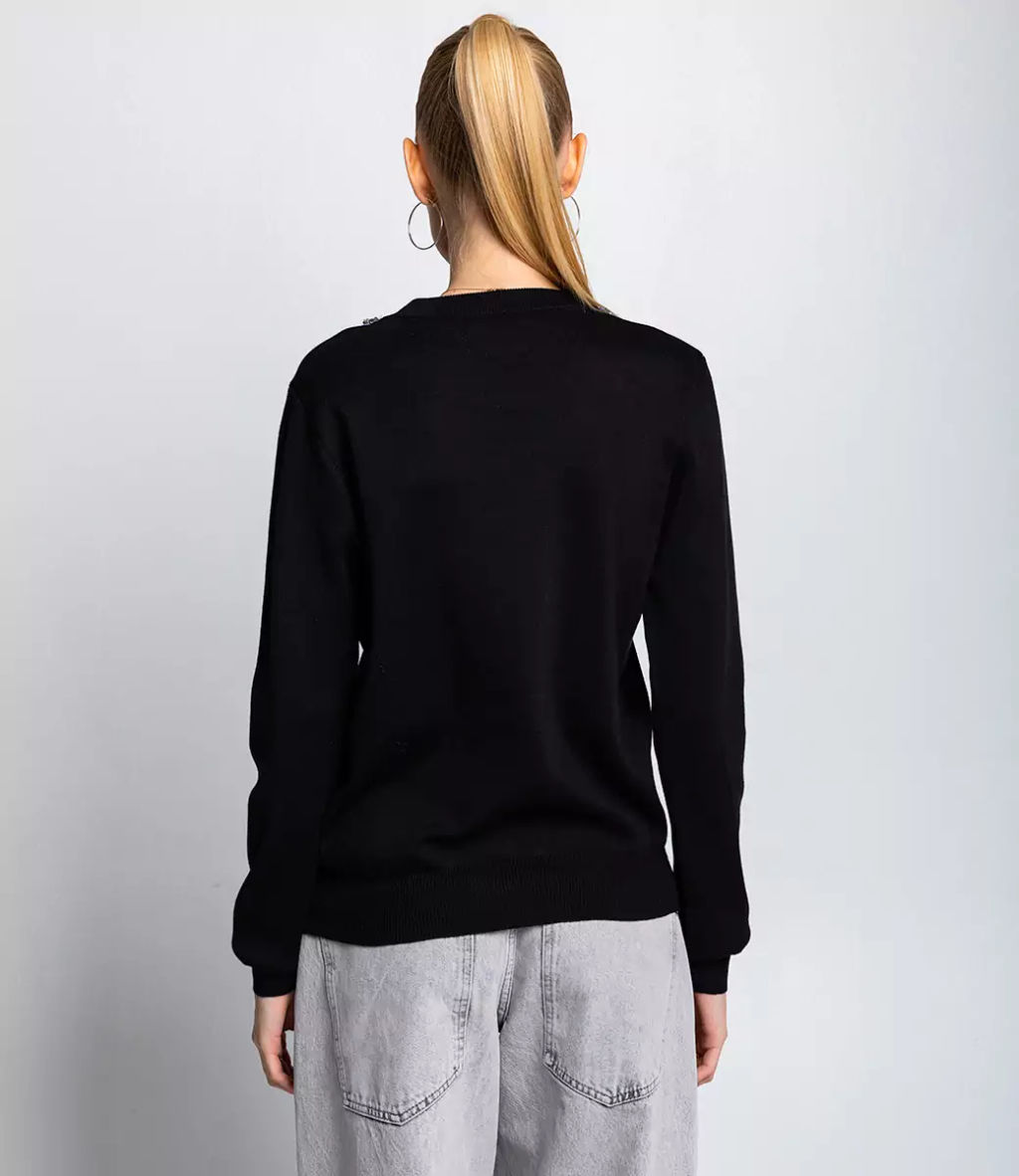 Джемпер #КТ30812, чёрный