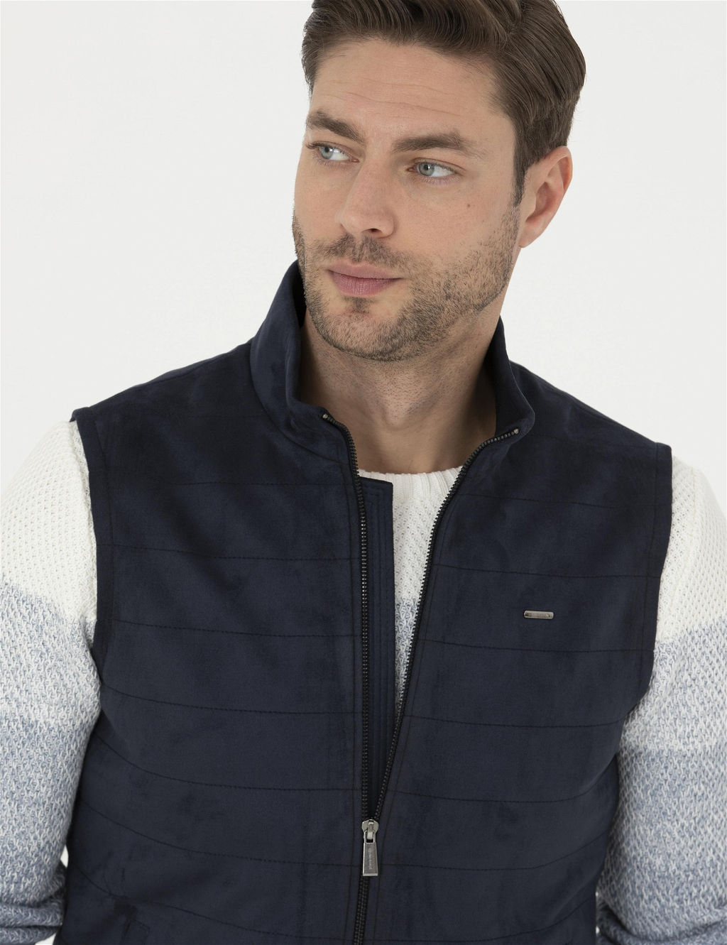 Lacivert Deri Yelek - Pierre cardin фото 2