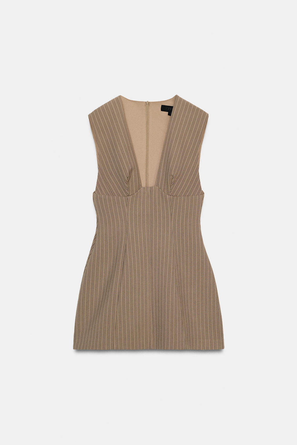 STRIPED SHORT DRESS - Zara фото 16