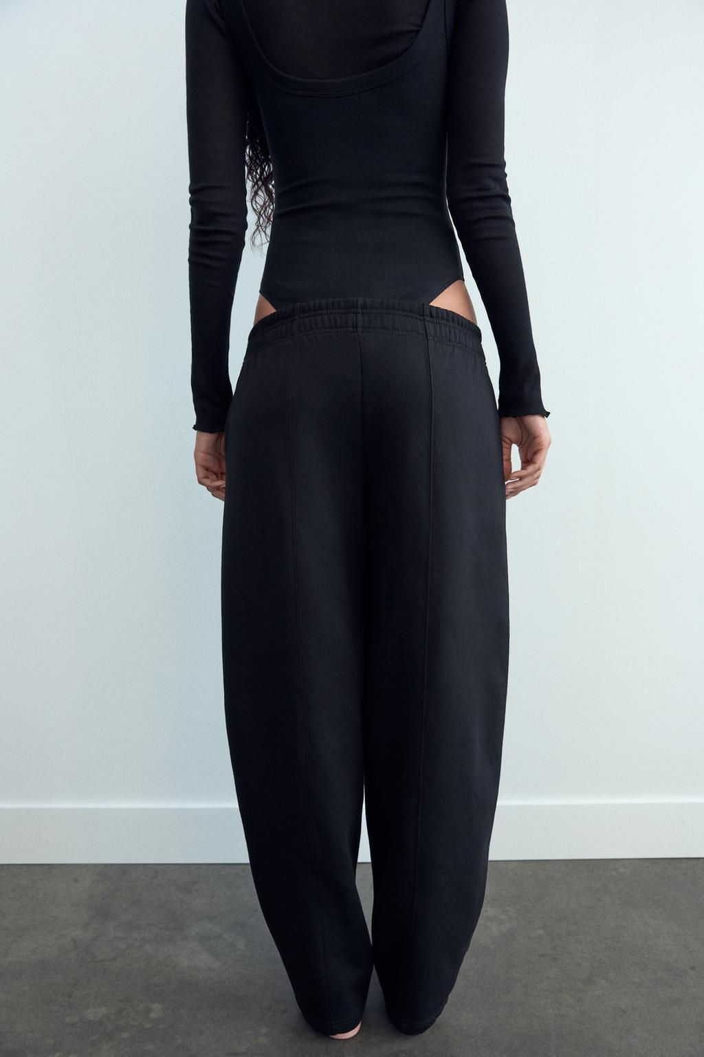 STRAIGHT-LEG PLUSH TROUSERS - Zara фото 8