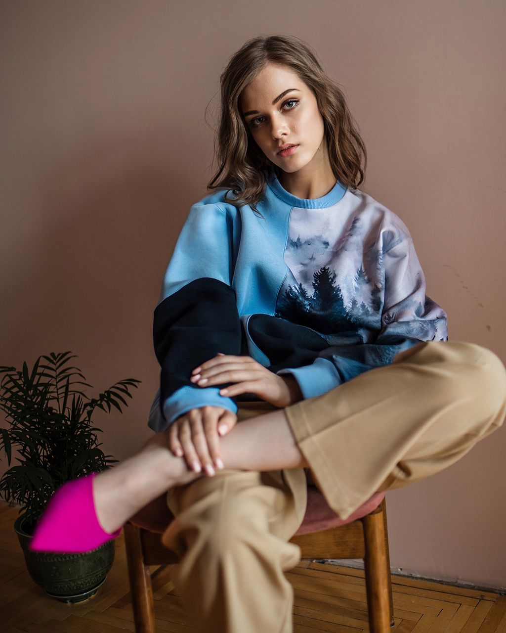 Свитшот с начёсом оверсайз ,, джемпер, футер,SAHAR art lab  фото 4