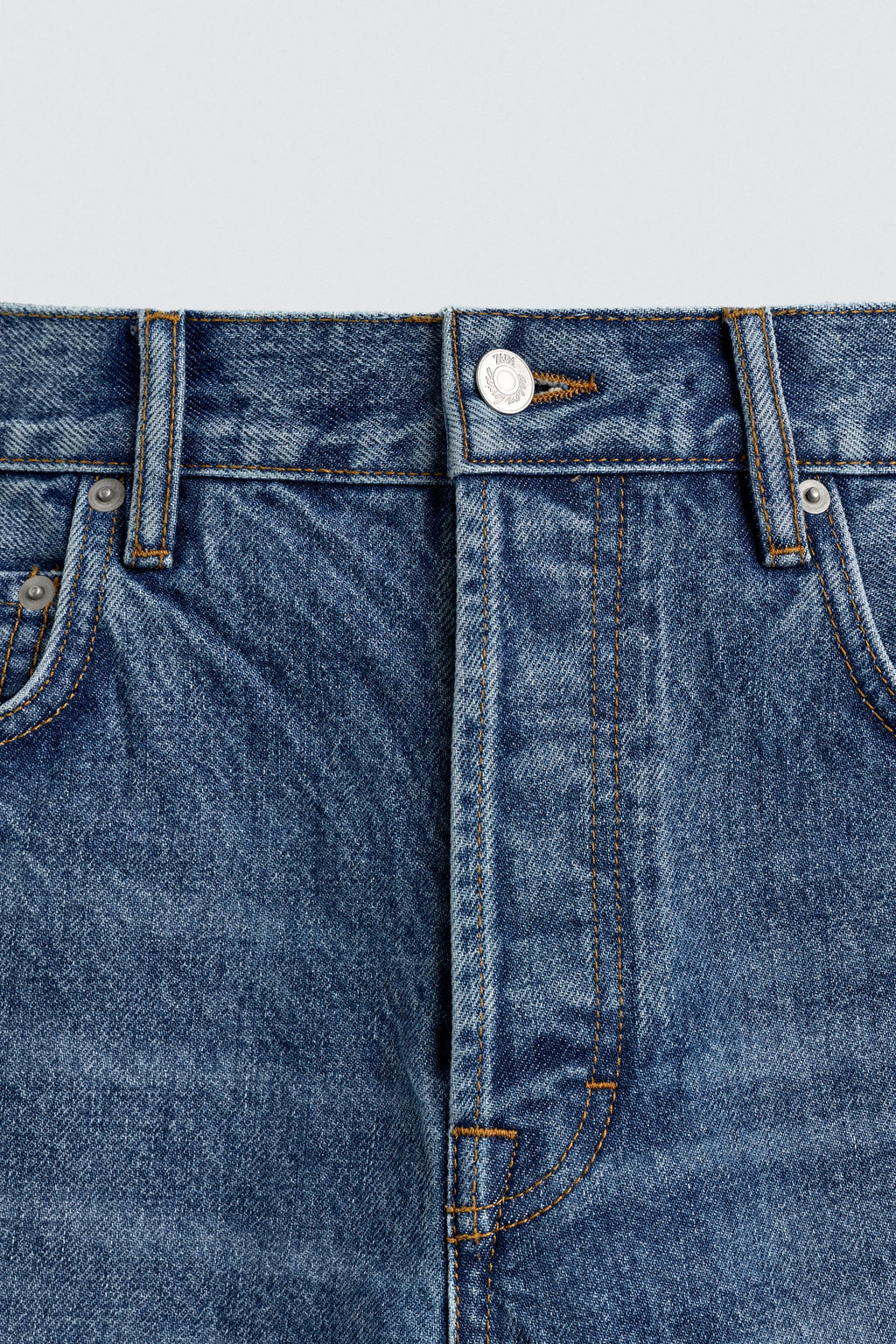 JEANS STRAIGHT FIT BOOTCUT AARON LEVINE X ZARA / Azul medio  фото 9