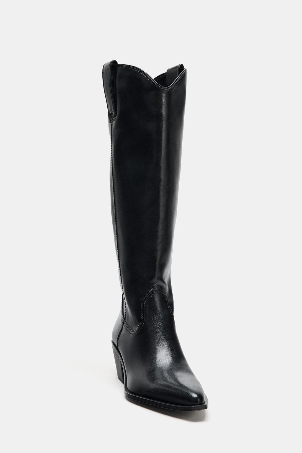 COWBOY KNEE-HIGH BOOTS - Zara фото 7