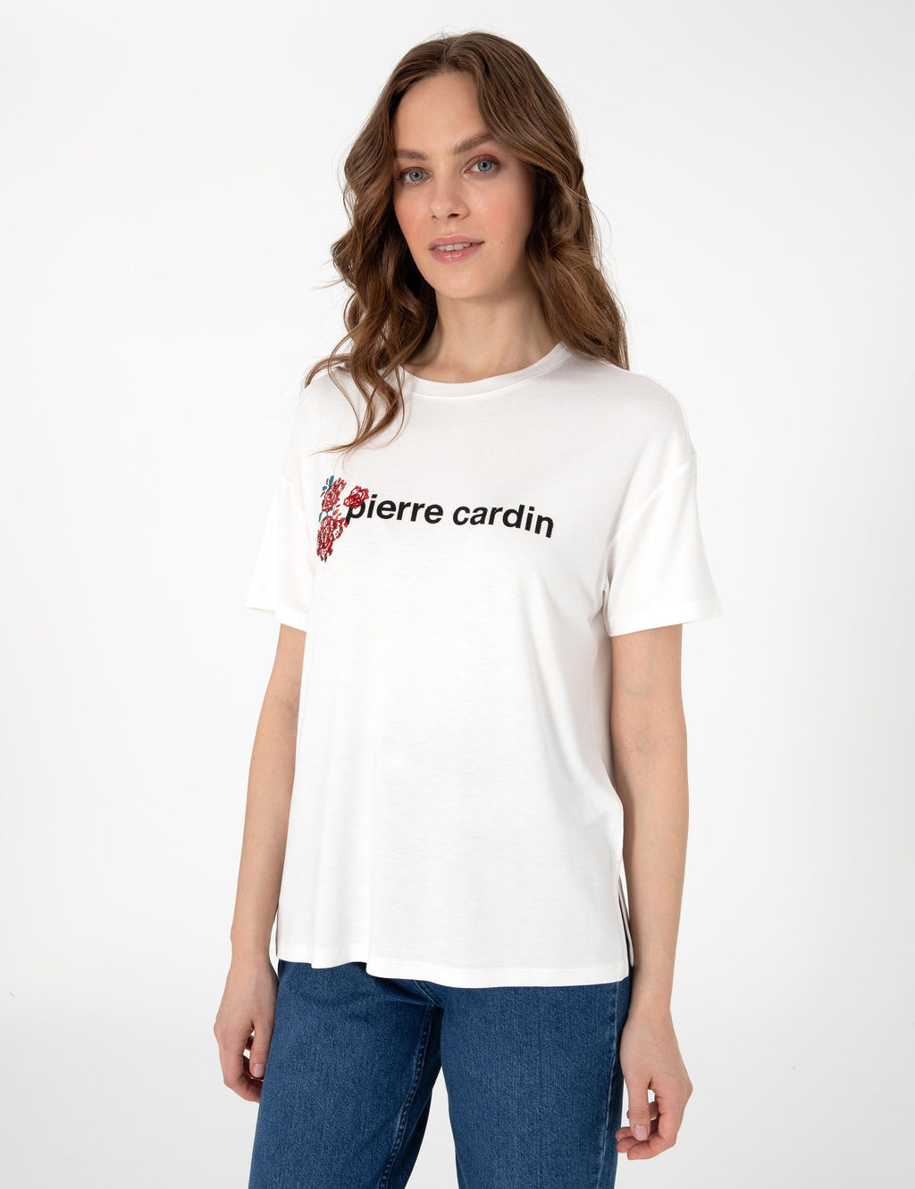 Beyaz Comfort Fit Ti__rt - Pierre cardin фото 3