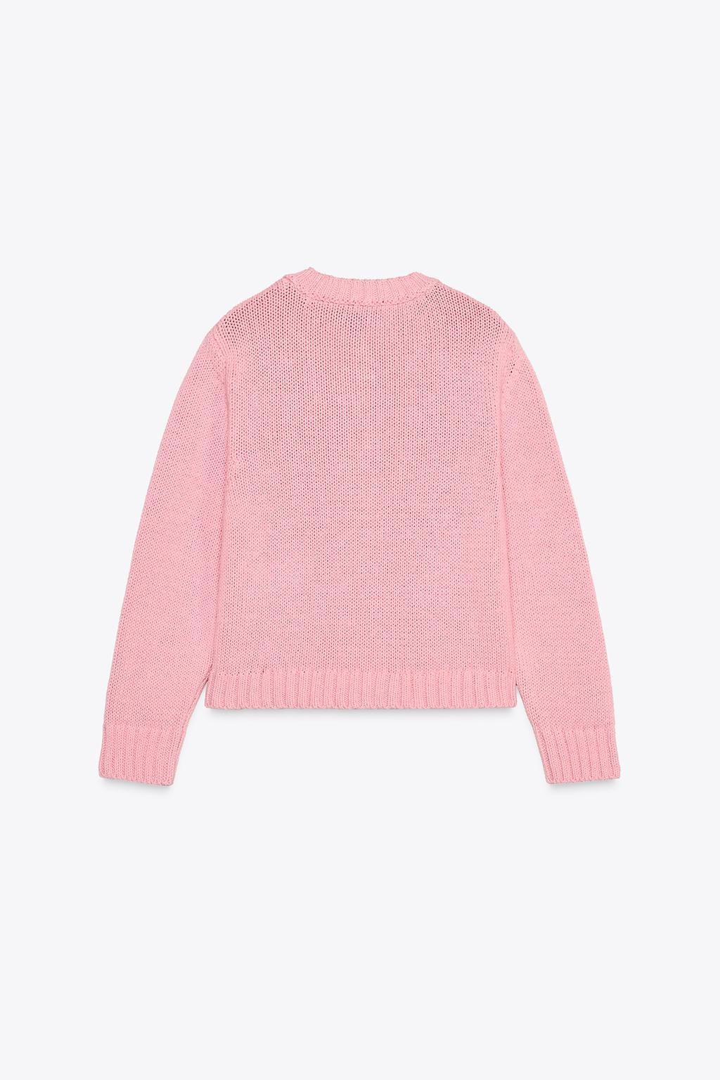 KNIT JACKET WITH STONE BUTTONS - Zara фото 5