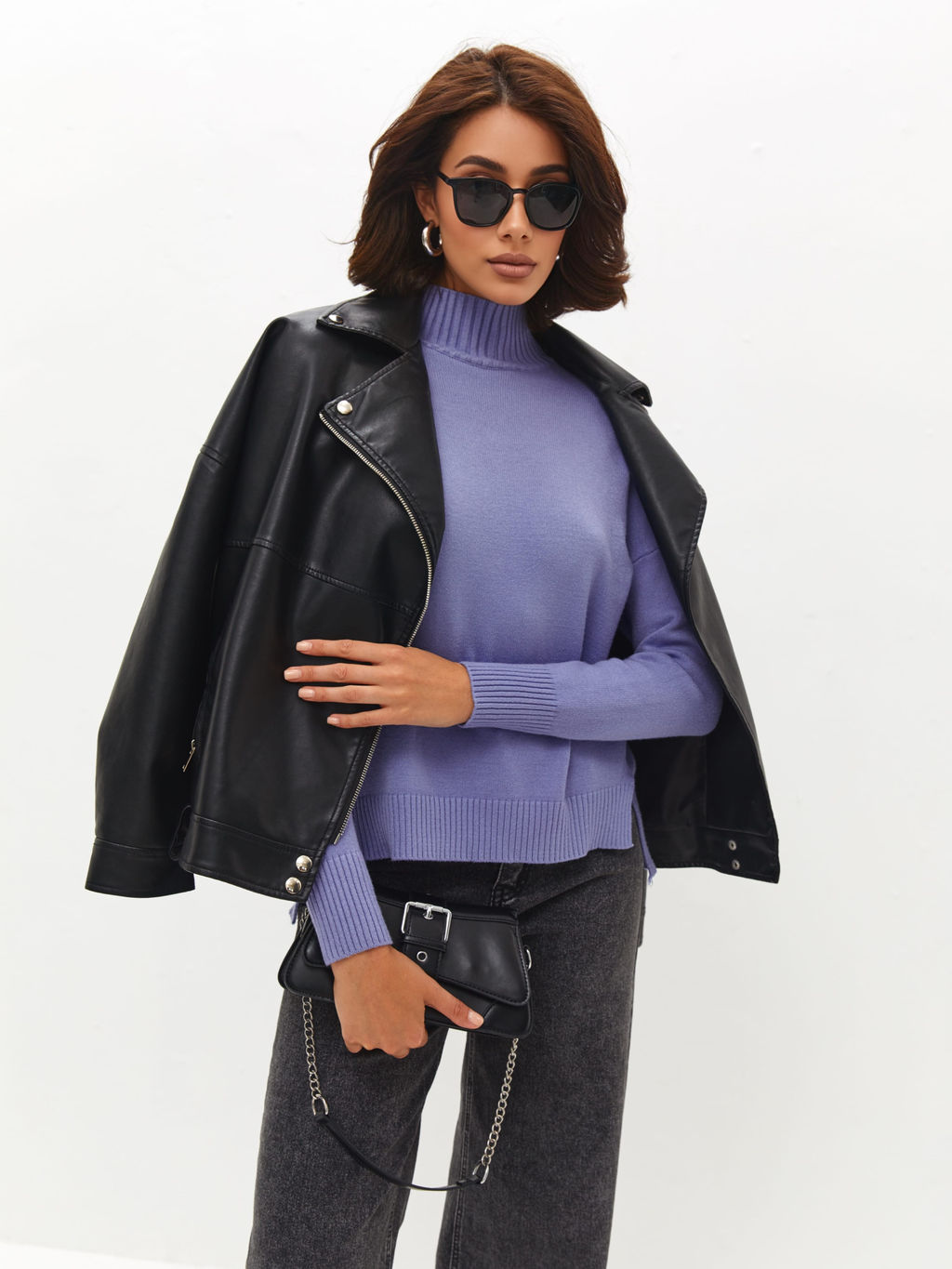 Свитер Дейн (васильковый) One Size - Nadi bordo фото 10