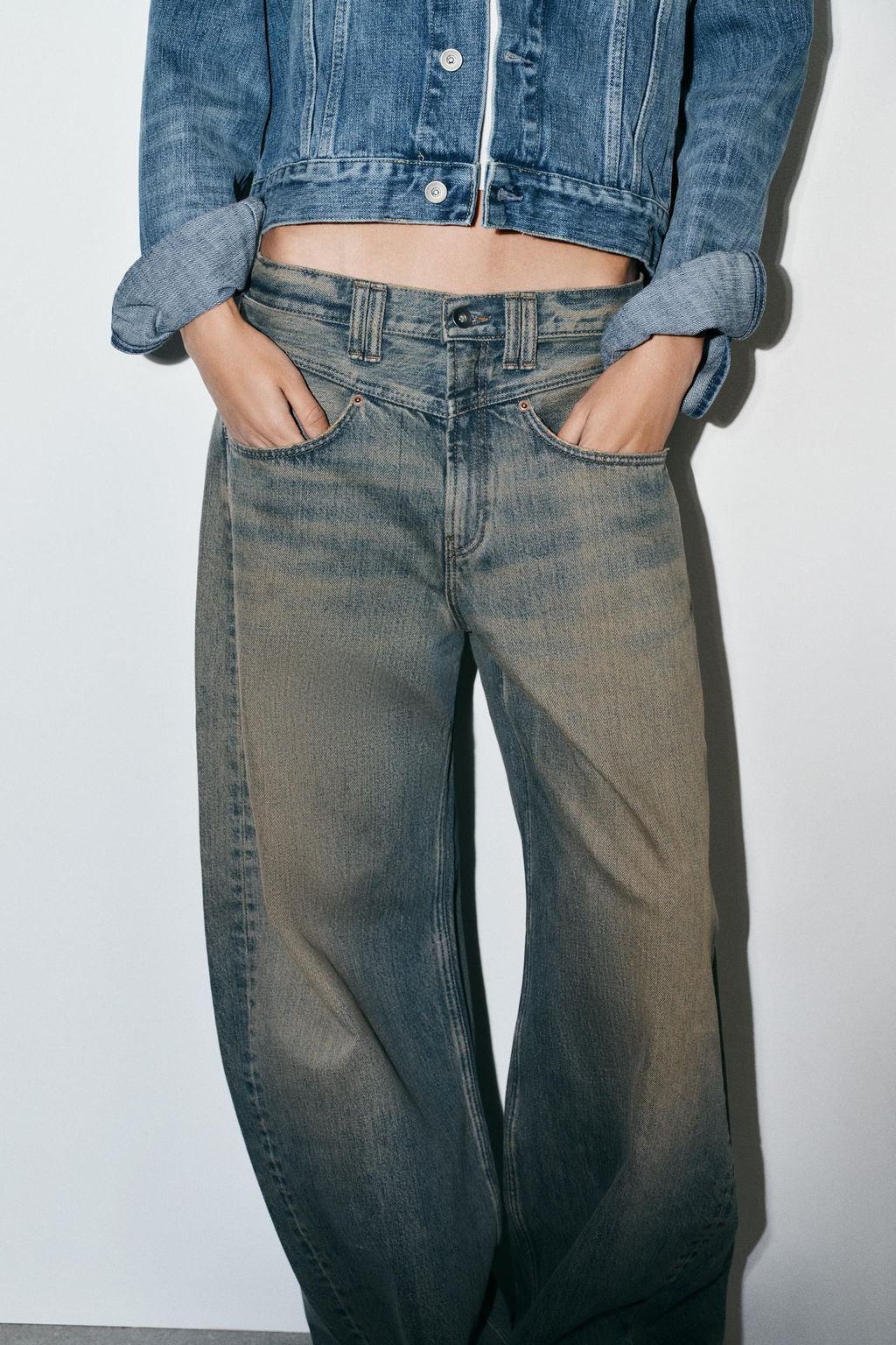 TRF LOW-RISE BAGGY JEANS - Zara фото 14