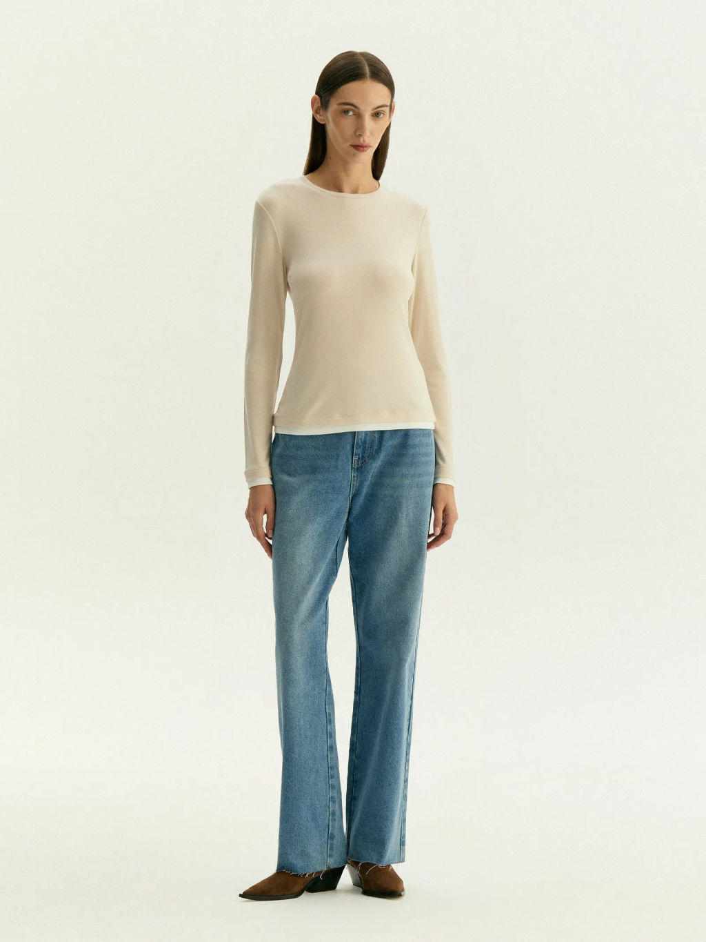 Джинсы Mom Fit 369, D369/skyey