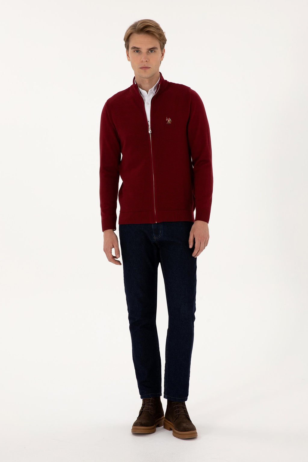 Erkek Bordo Basic Triko H_rka Sepette S_rpriz _ndirim - U.s. polo assn фото 4