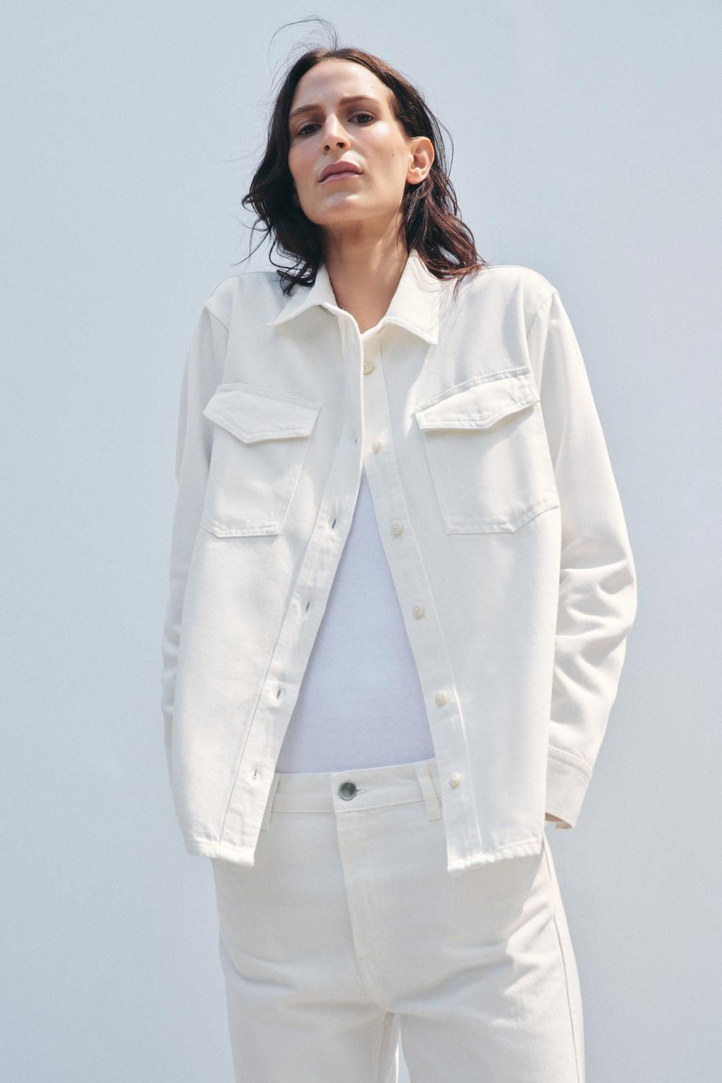 ZW COLLECTION DENIM SHIRT - Zara фото 3