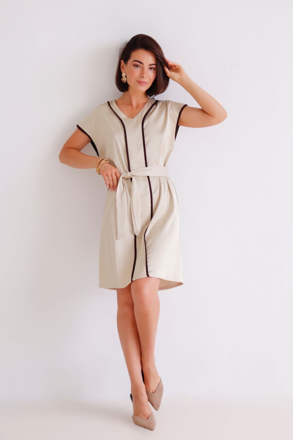 Martichelli Платье цвета шампань фото 5