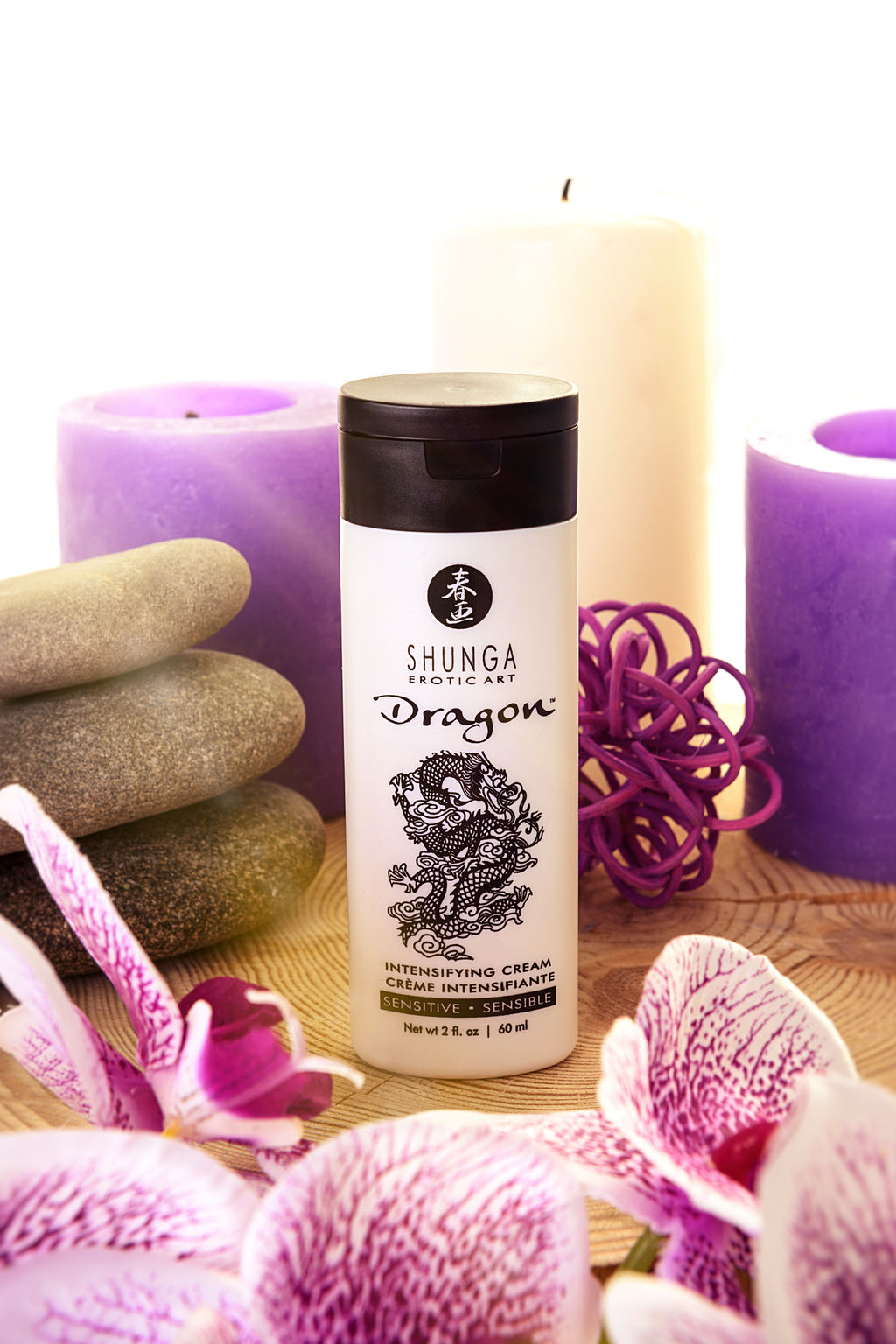 Интимный крем-лубрикант для мужчин Shunga Дракон Сенситив (Dragon), эффект ледяного огня, 60 мл