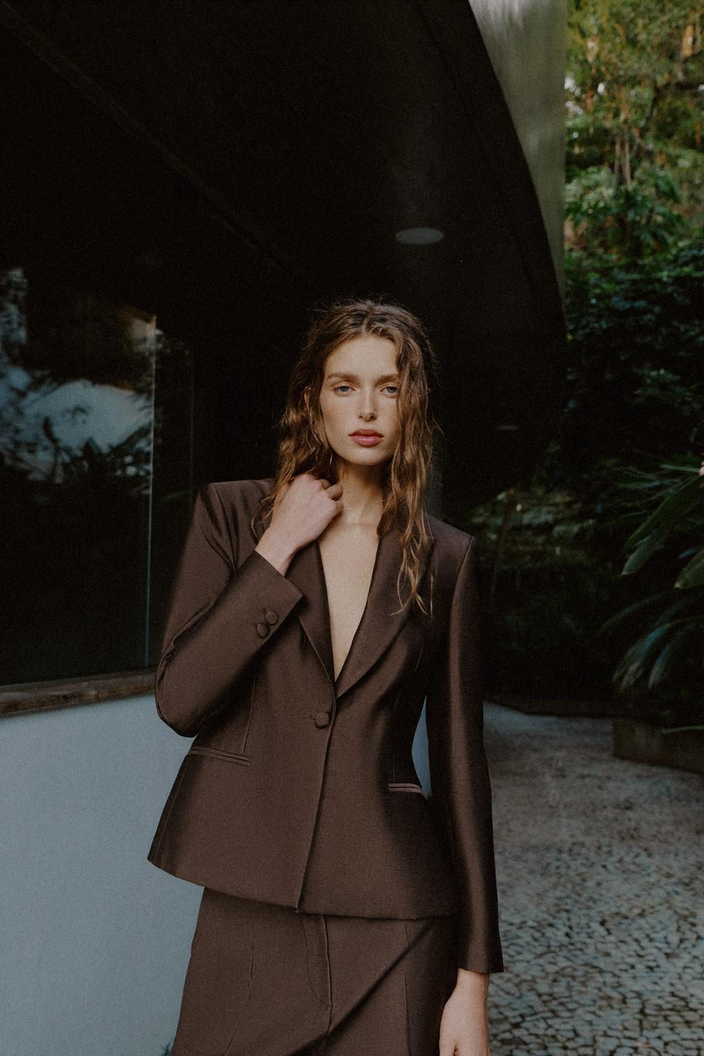 SATIN FITTED BLAZER - Zara фото 6