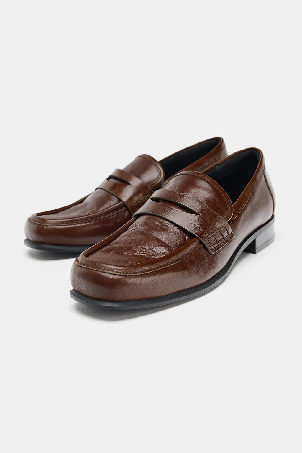 LEATHER LOAFERS - Zara фото 4